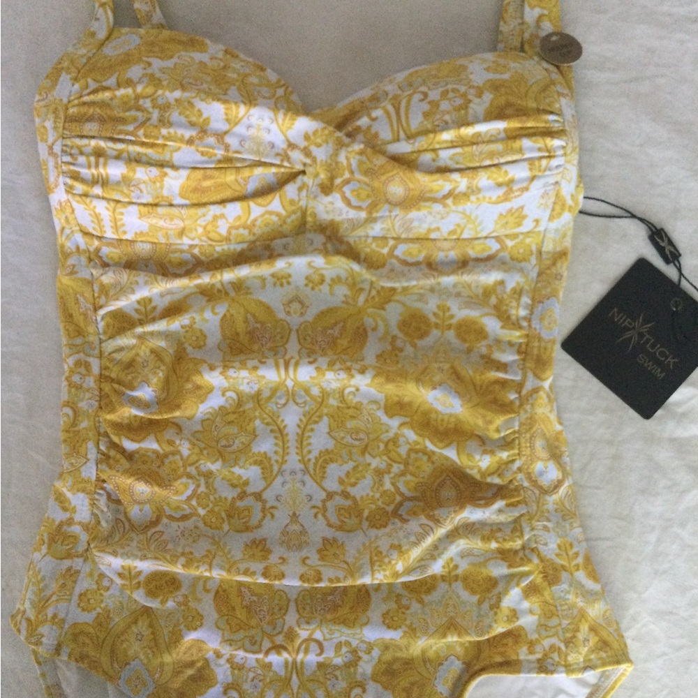 NWT Nip Tuck Slimming Paisley One-Piece Swimsuit